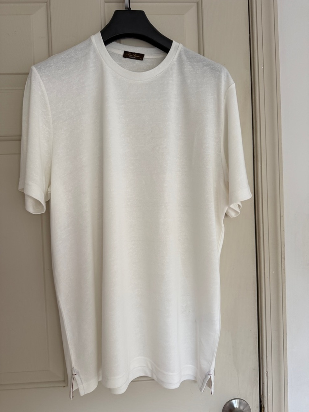 Loro Piana White Short Sleeve Crewneck Tee